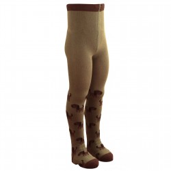 Non-slip brown tights for kids Dogs